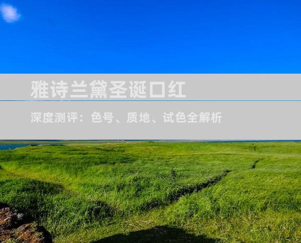 雅诗兰黛圣诞口红深度测评：色号、质地、试色全解析