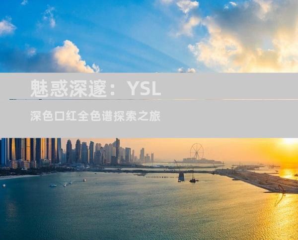 魅惑深邃：YSL深色口红全色谱探索之旅